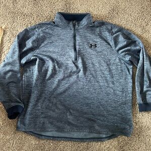 Under Armour Blue Quarter-Zip Pullover Cold Gear
